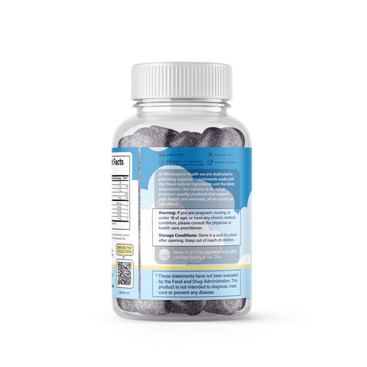 wholesome health ashwagandha side bottle