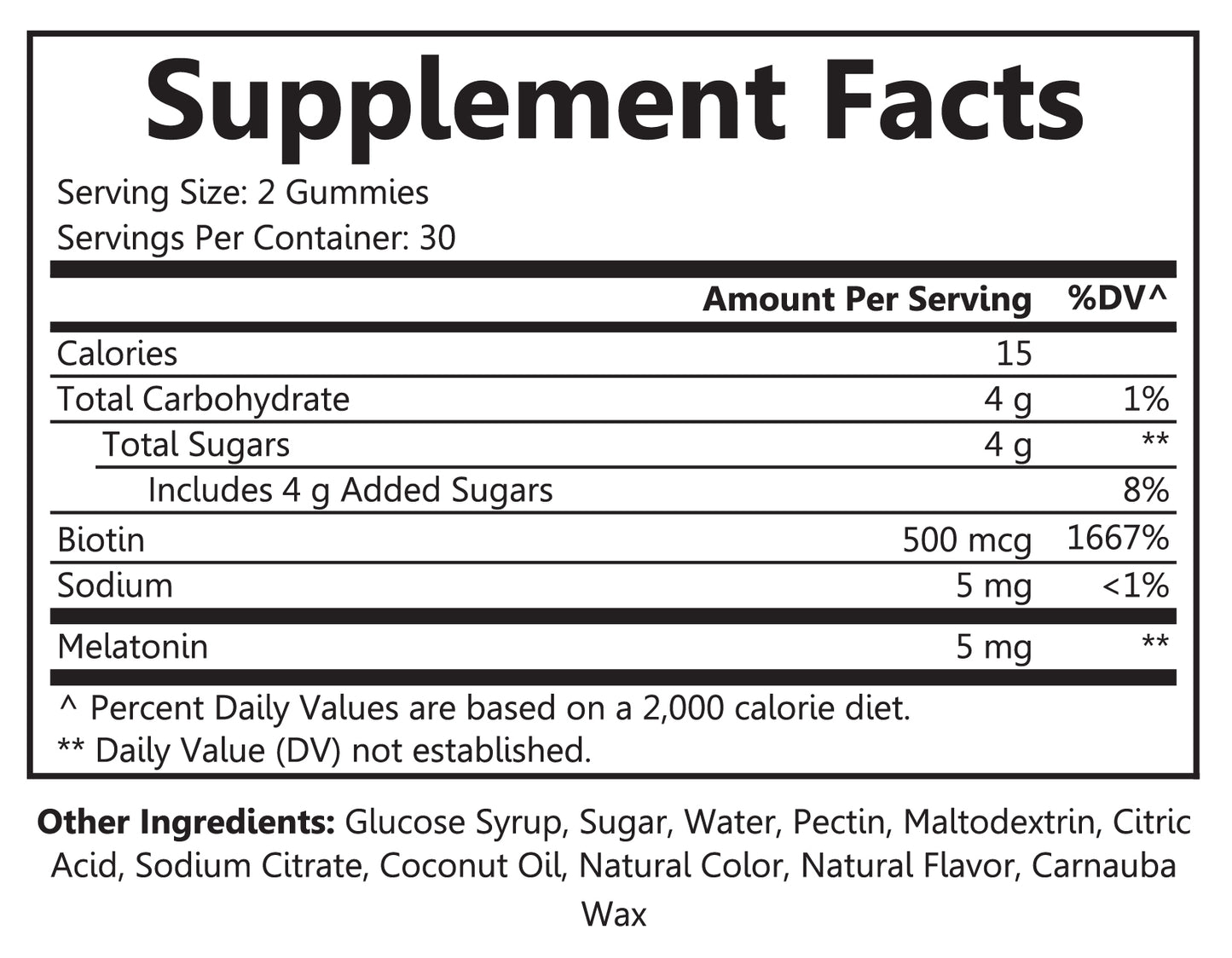 Sleeping Beauty - Melatonin + Biotin 60ct Gummies