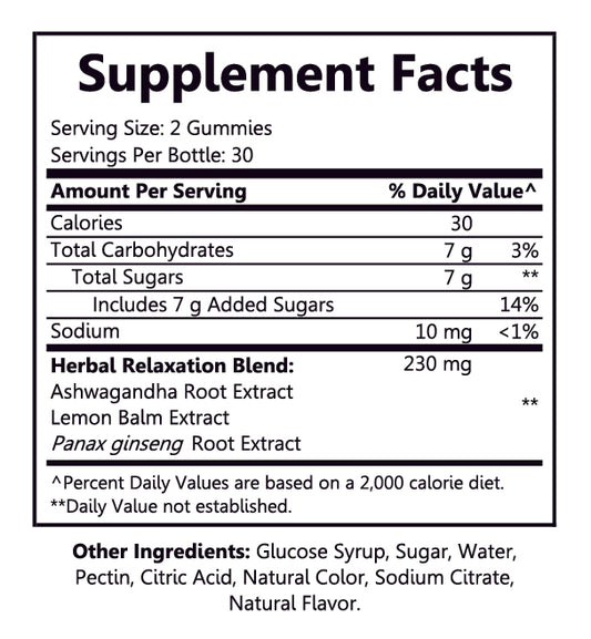Chill & Relax Ashwagandha 60ct Gummies