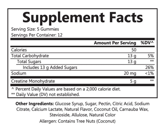 Creatine 60ct Gummies