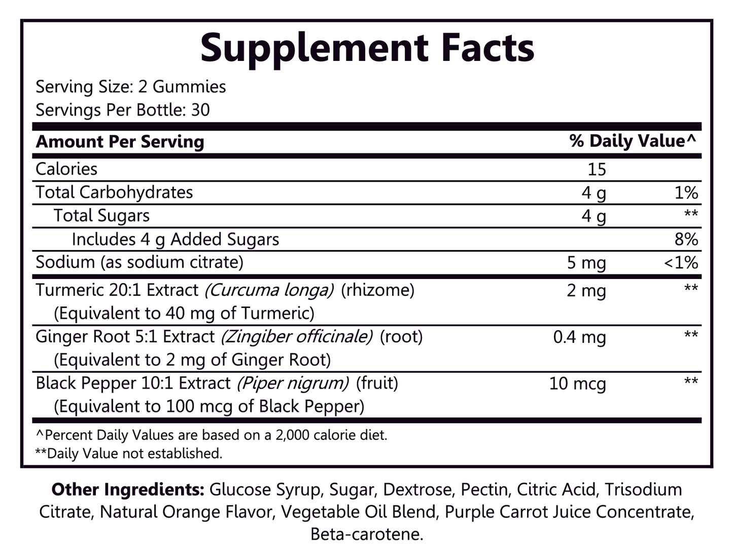 Turmeric + Ginger 60ct Gummies