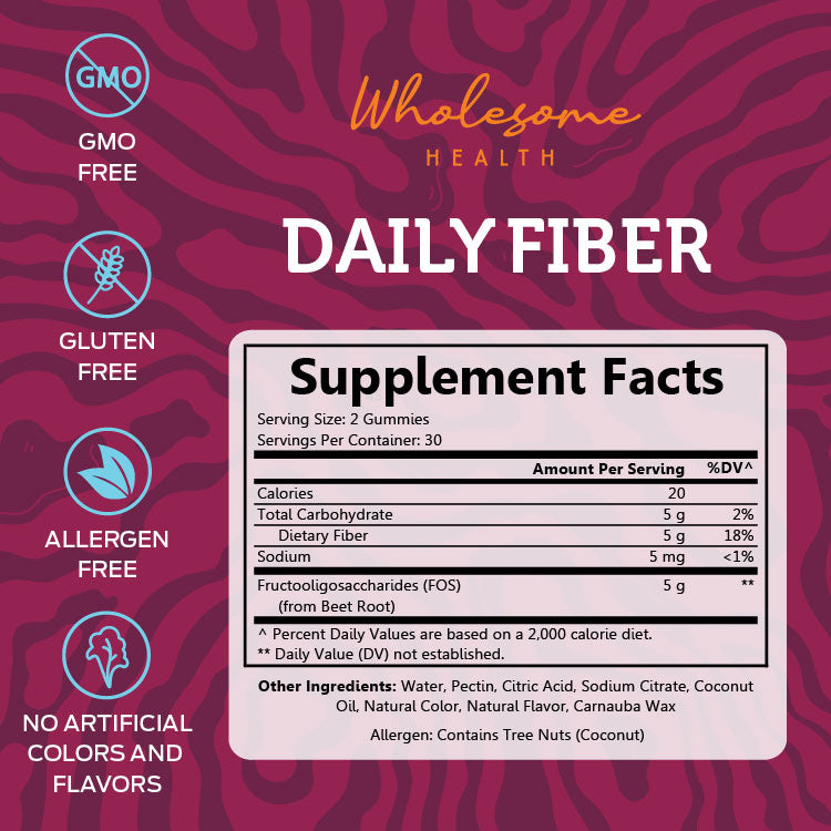 Daily Fiber 2 60ct Gummies