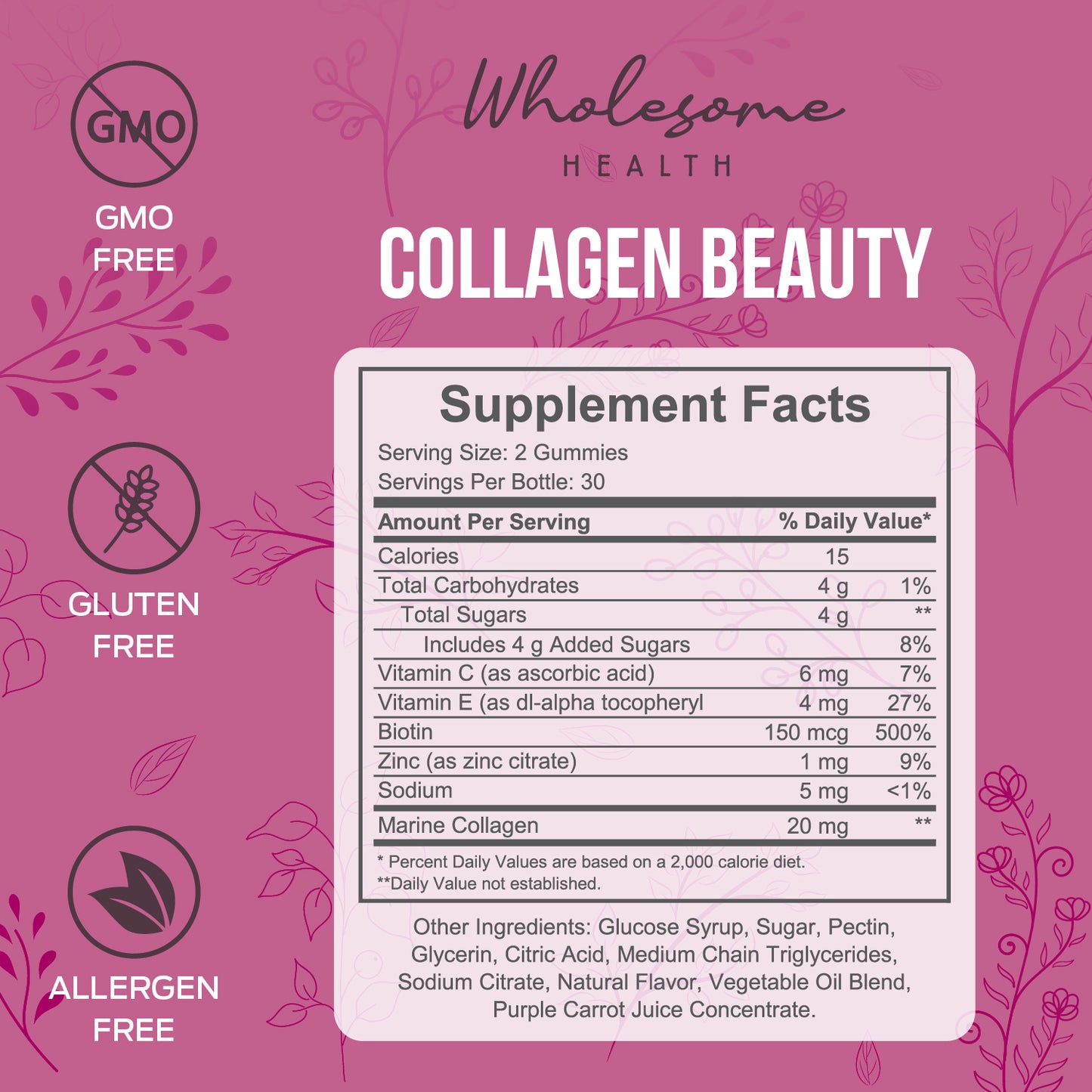 Collagen 60ct Gummies