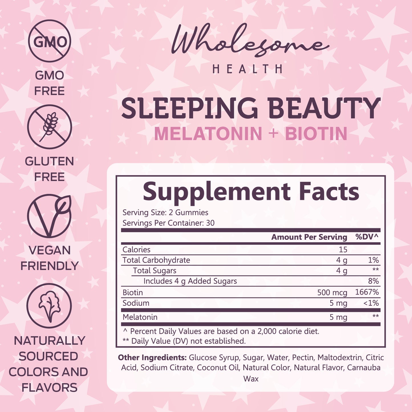 Sleeping Beauty - Melatonin + Biotin 60ct Gummies
