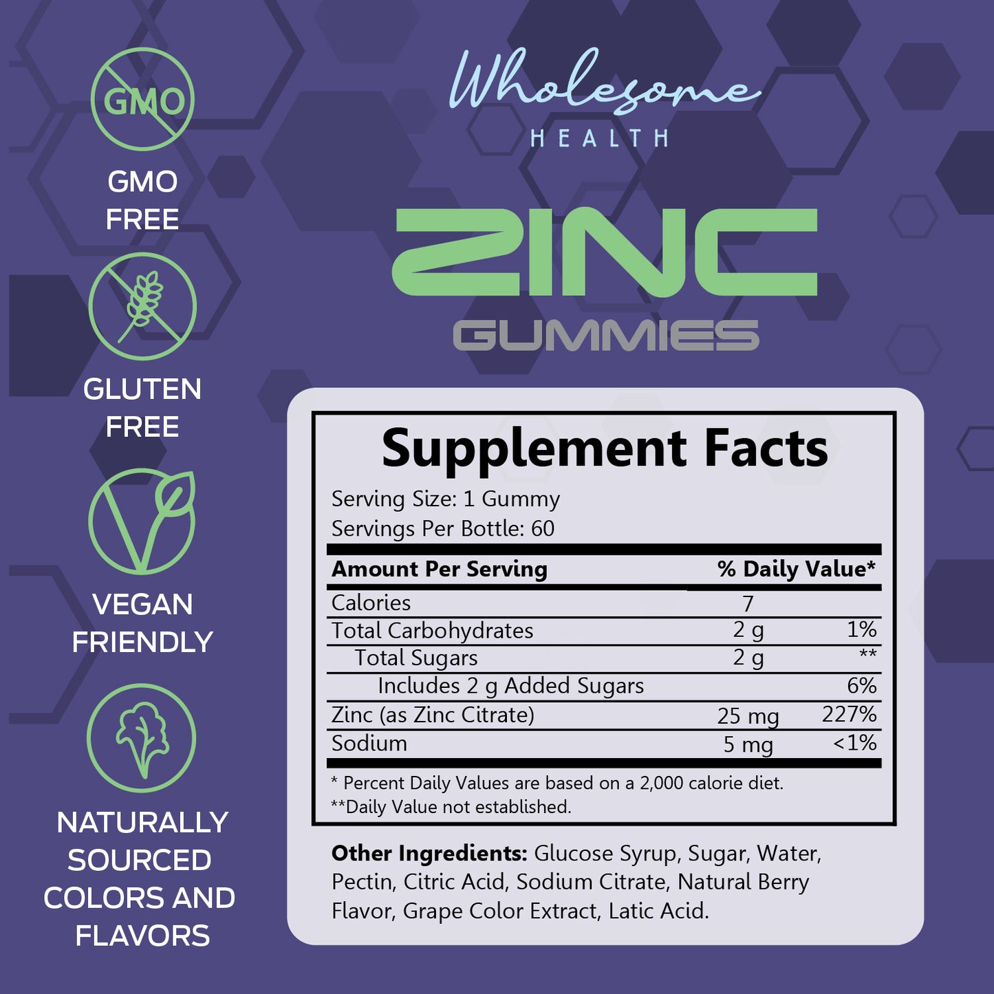 Zinc 60ct Gummies