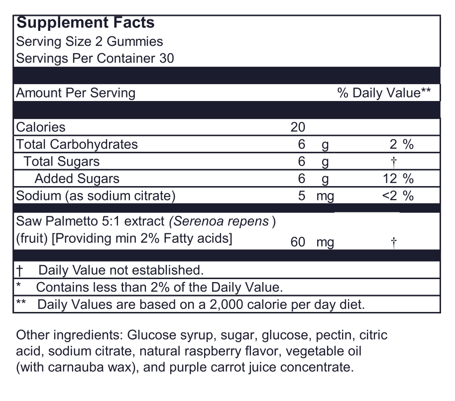 Hair Growth 60ct Gummies