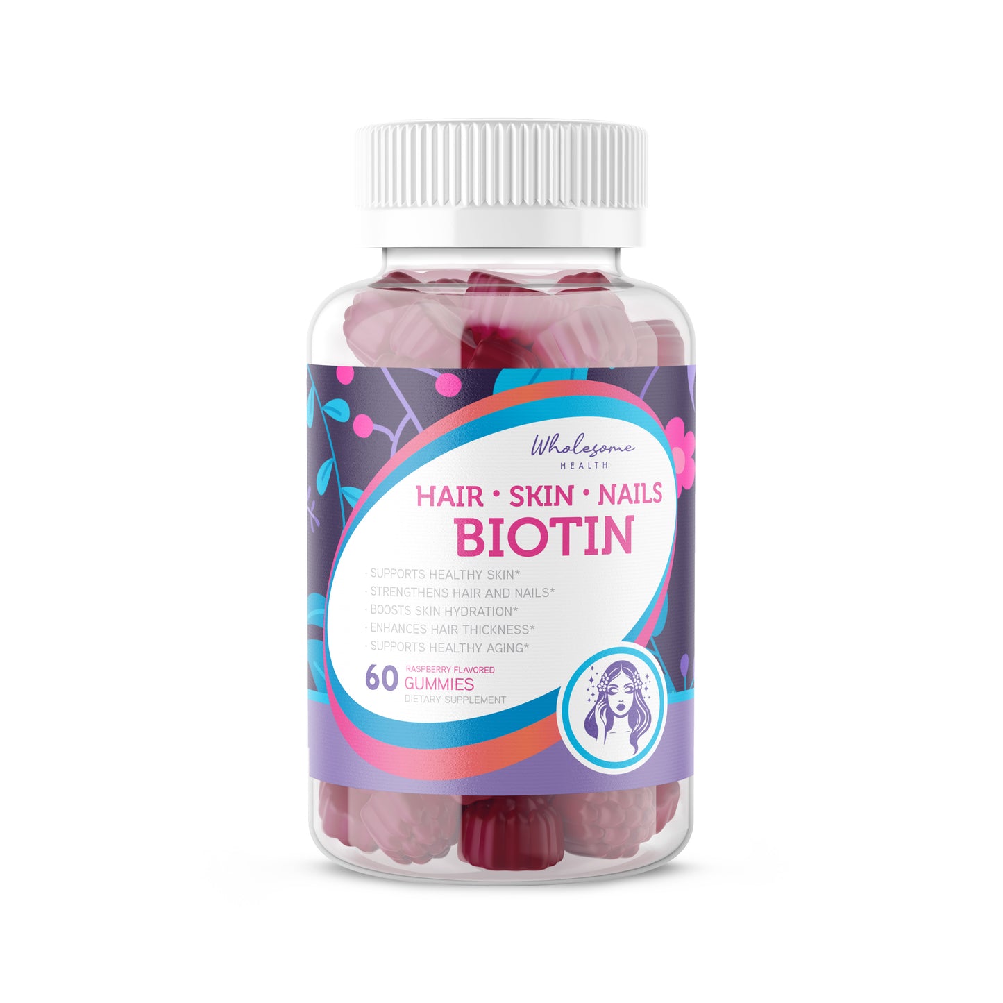 Hair, Skin, Nails Biotin 60ct Gummies
