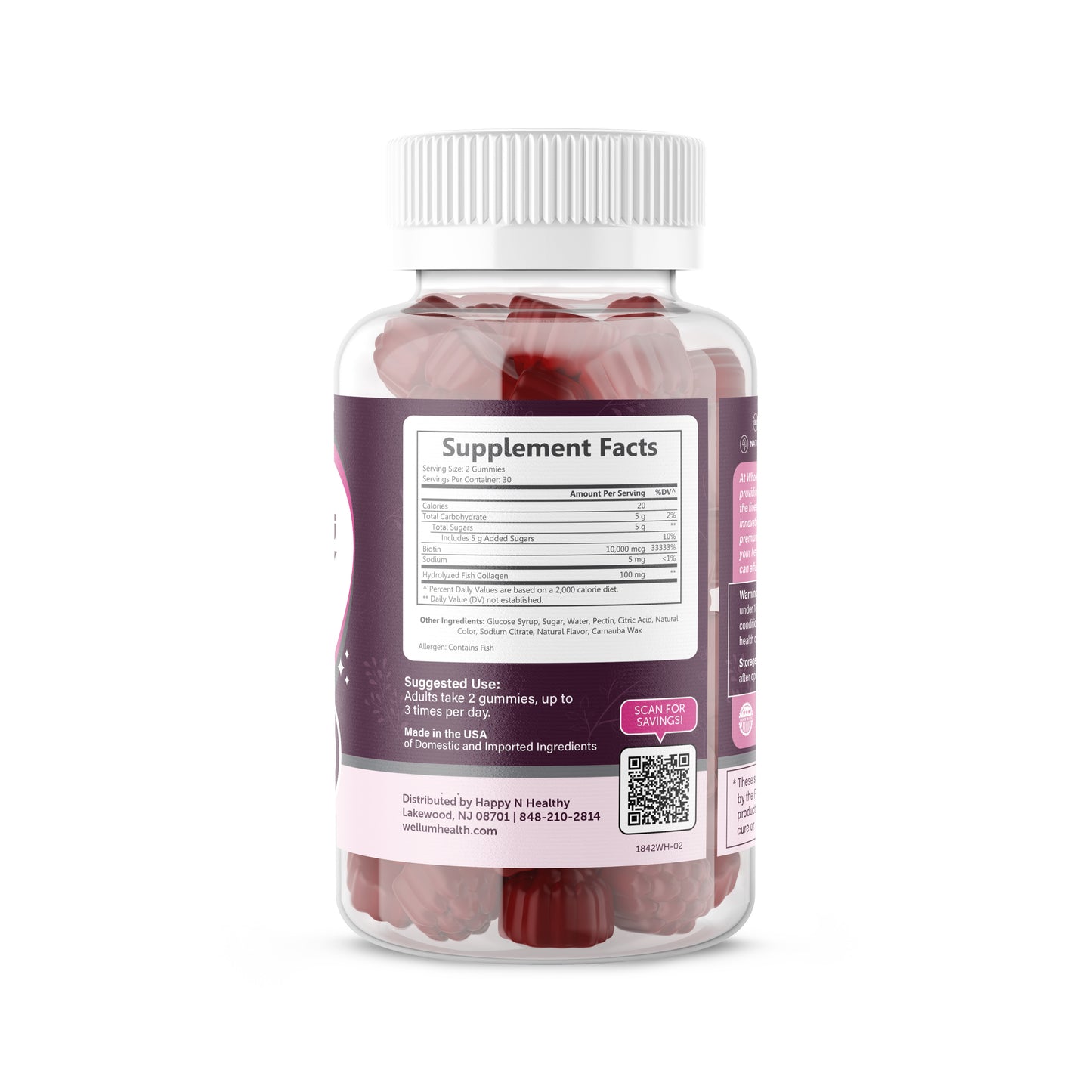 Glowing Beauty - Collagen + Biotin 60ct Gummies