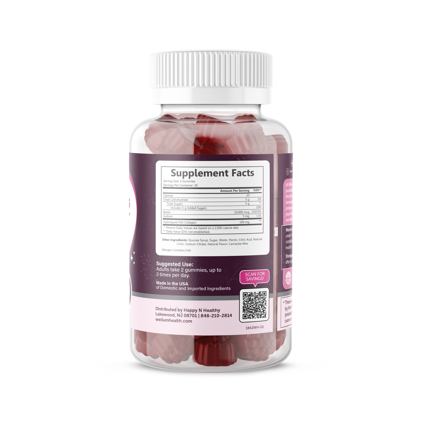 Glowing Beauty - Collagen + Biotin 60ct Gummies