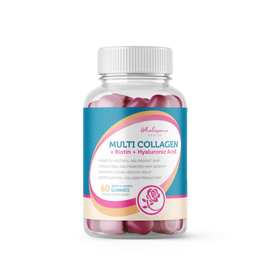 Multi Collagen - Biotin + Hyaluronic Acid 60ct Gummies