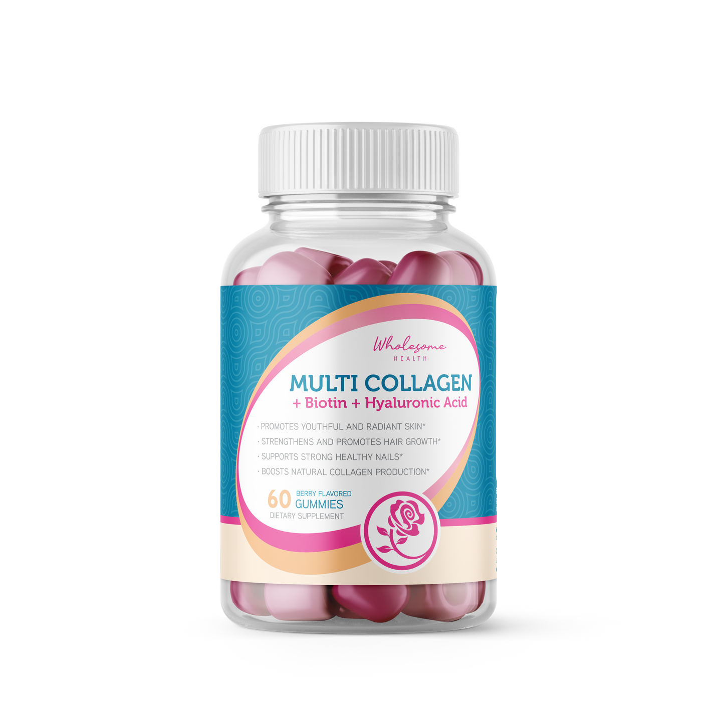Multi Collagen - Biotin + Hyaluronic Acid 60ct Gummies