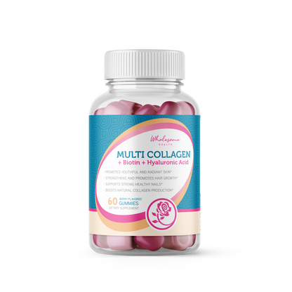 Multi Collagen - Biotin + Hyaluronic Acid 60ct Gummies