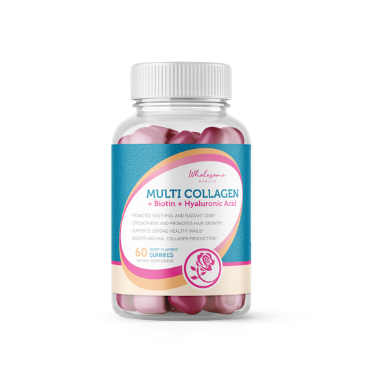 Multi Collagen - Biotin + Hyaluronic Acid 60ct Gummies