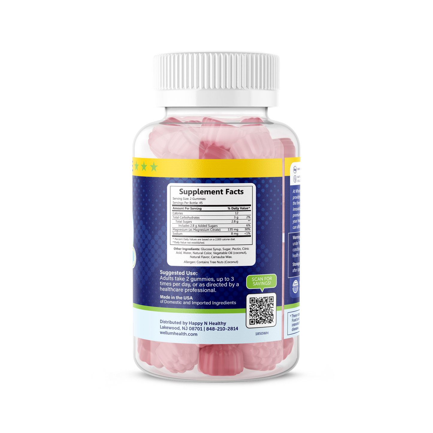 Magnesium 90ct Gummies