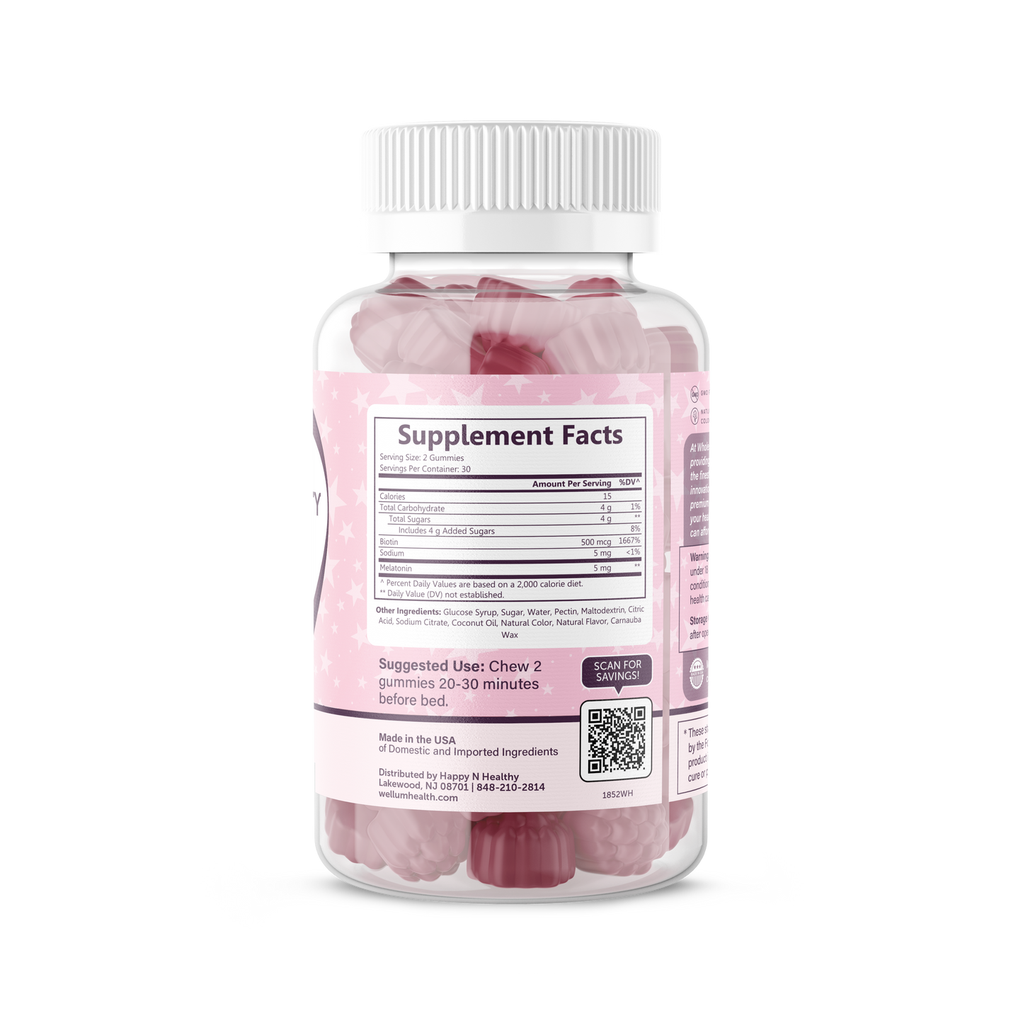 Sleeping Beauty - Melatonin + Biotin 60ct Gummies
