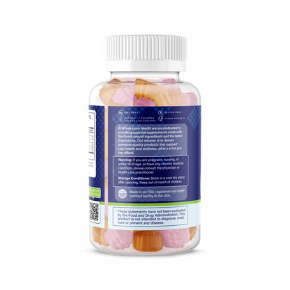 Magnesium Raspberry Peach 60ct Gummies