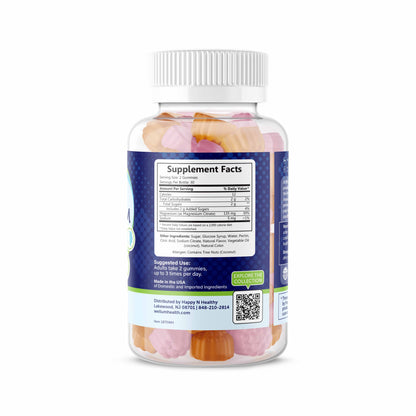 Magnesium Raspberry Peach 60ct Gummies