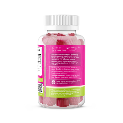 wholesome health apple cider vinegar side bottle