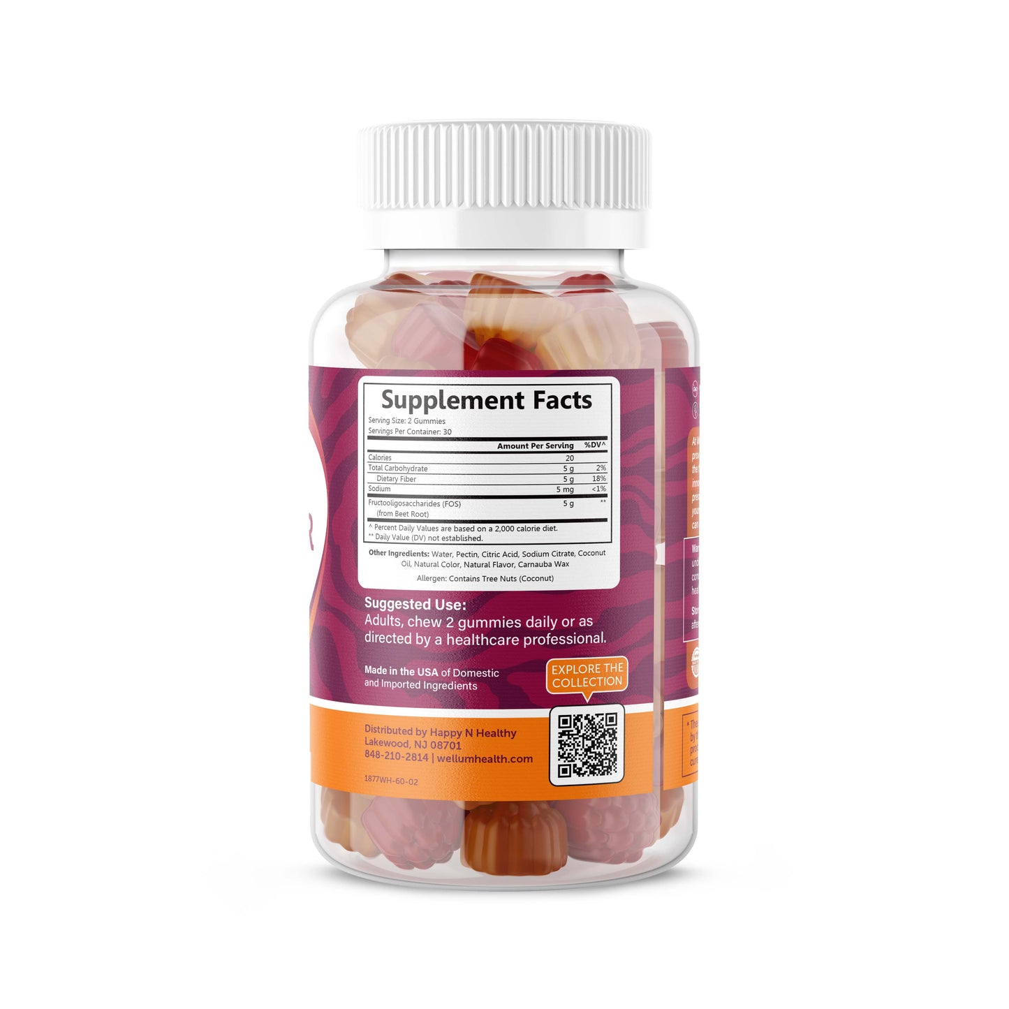 Daily Fiber 2 60ct Gummies