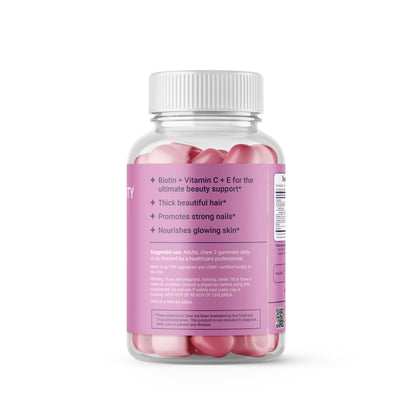 Wellum Biotin Beauty - Hair + Skin + Nails 60ct Gummies