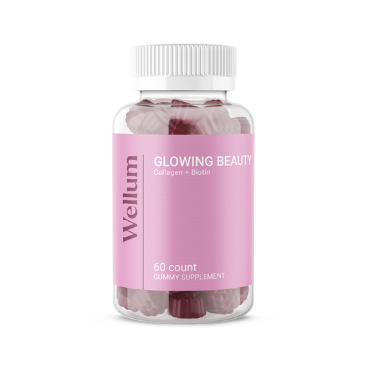 Wellum Glowing Beauty - Collagen + Biotin 60ct Gummies
