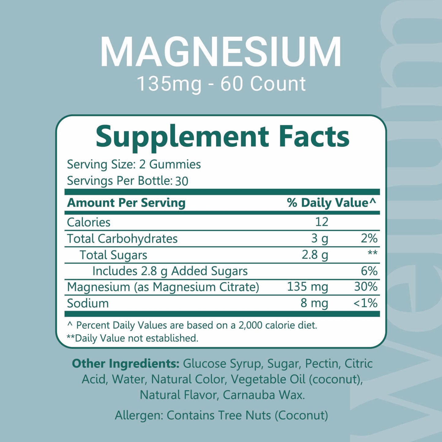 Wellum Magnesium Berry 60ct Gummies