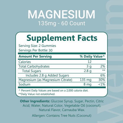 Wellum Magnesium Berry 60ct Gummies