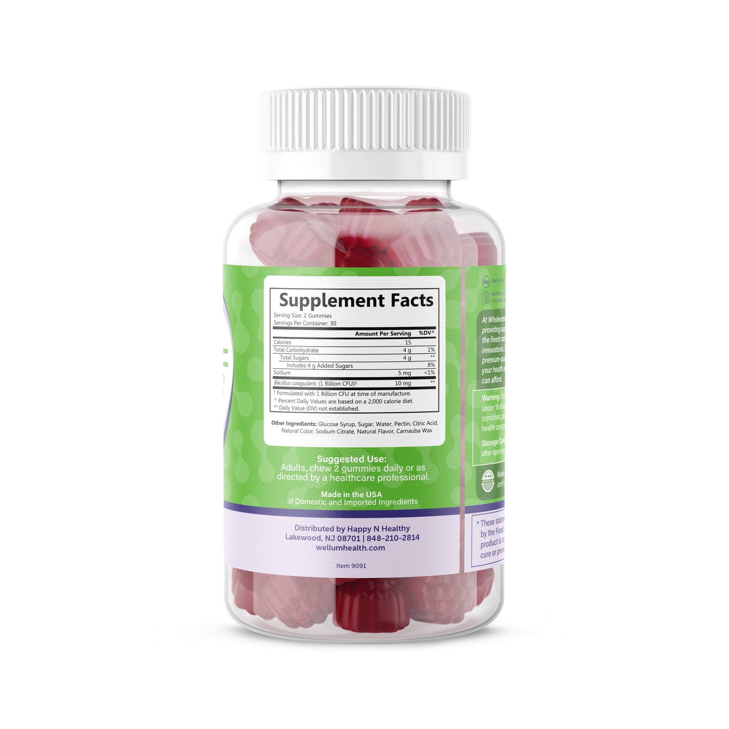 Probiotic 60ct Gummies