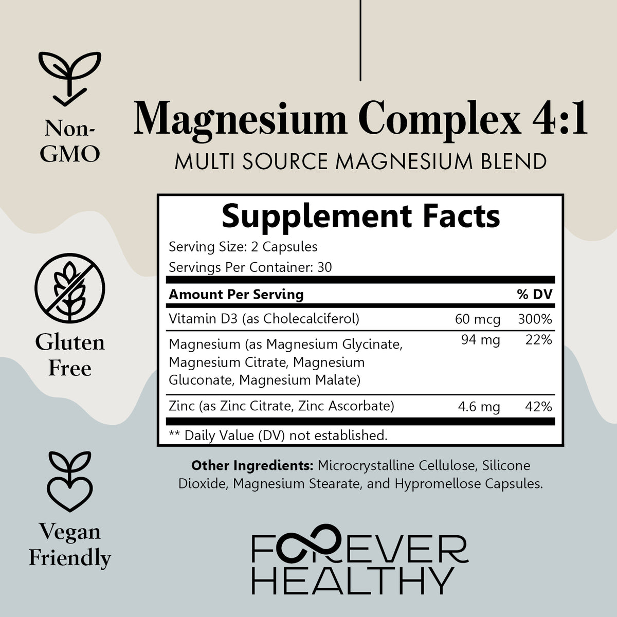 magnesium complex supplement facts