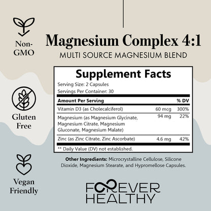 magnesium complex supplement facts
