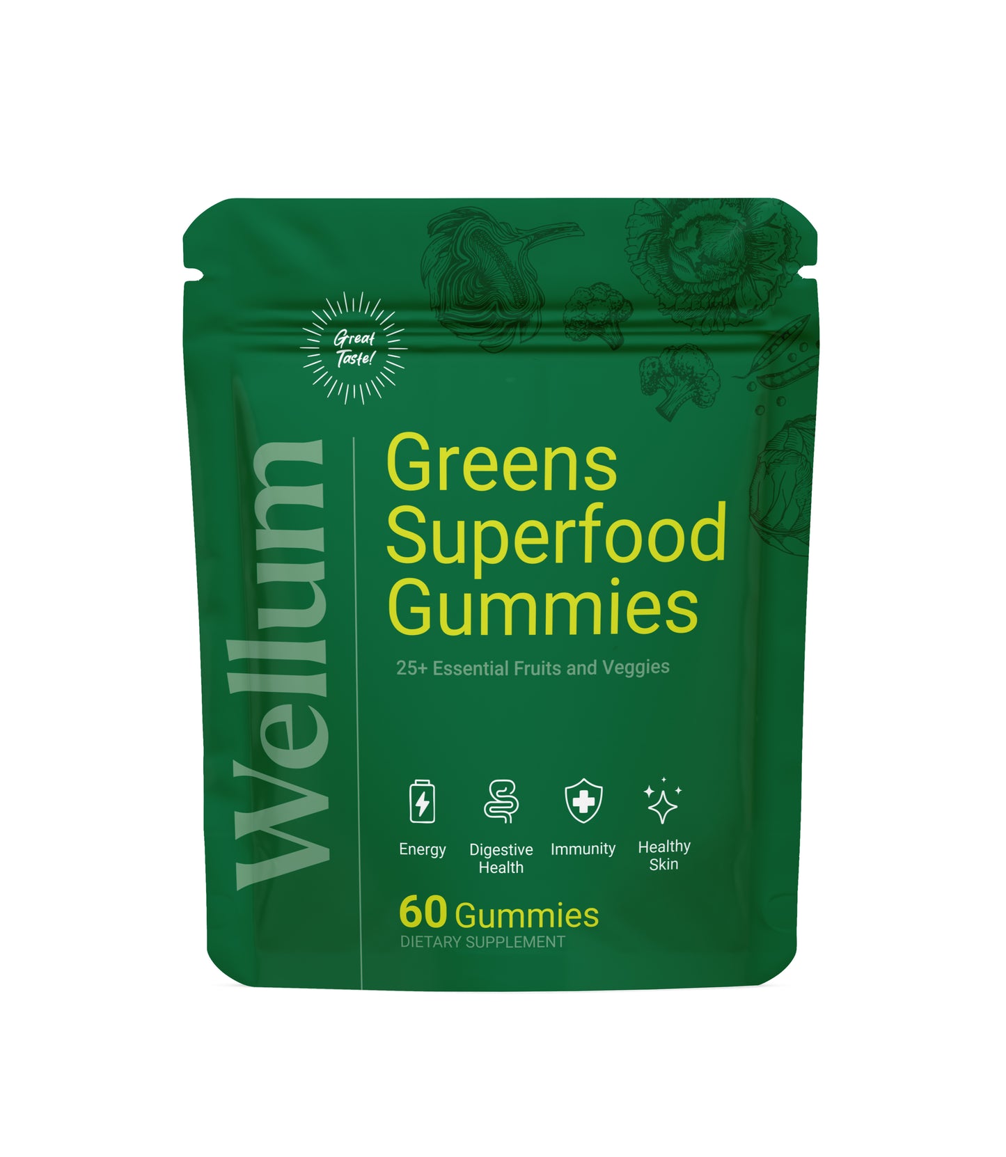 Greens Superfood Pouch 60ct Gummies