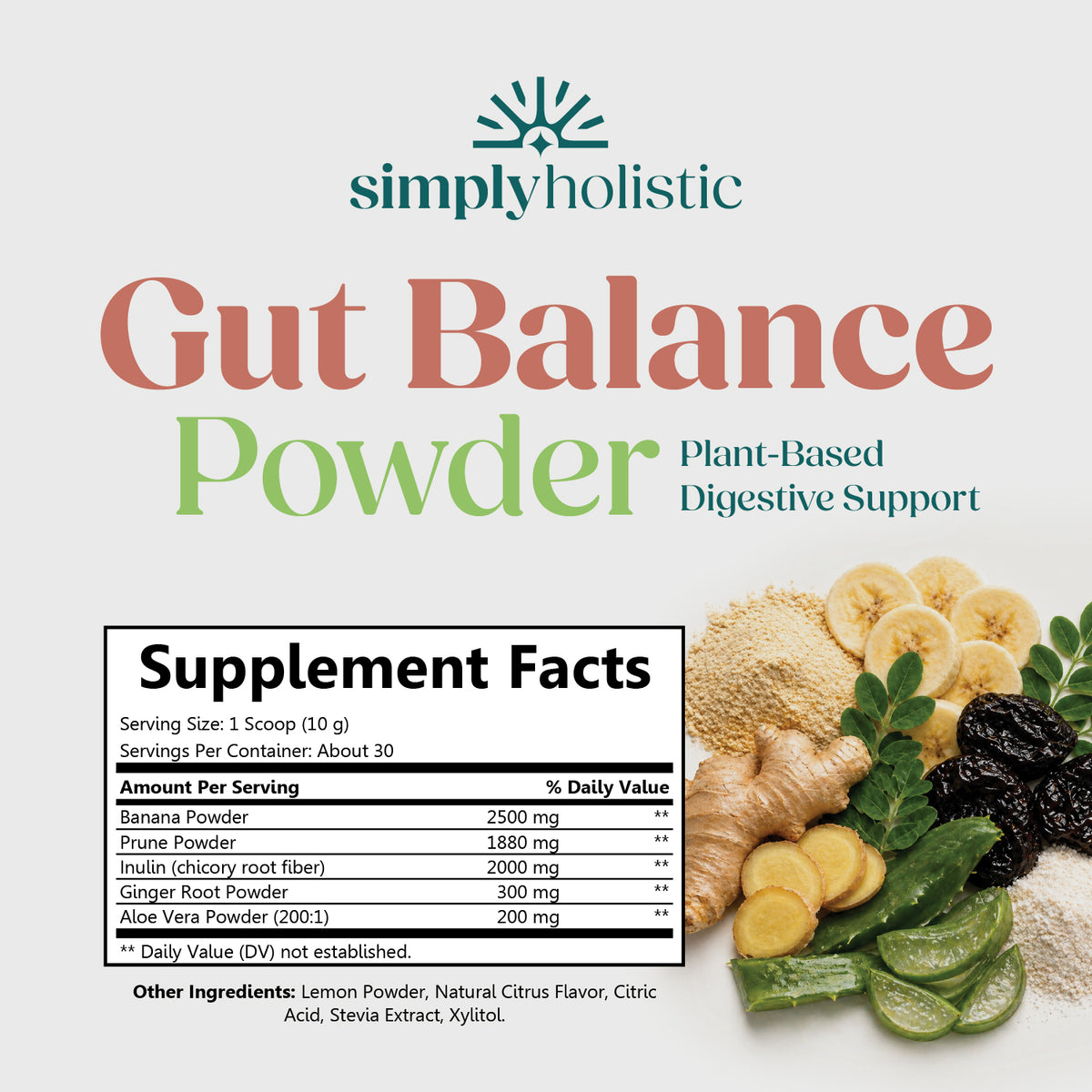 Simply Holistic Gut Balance Powder Pouch