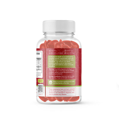 wholesome health apple cider vinegar side label