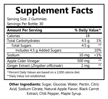 Apple Cider Vinegar 60ct Gummies