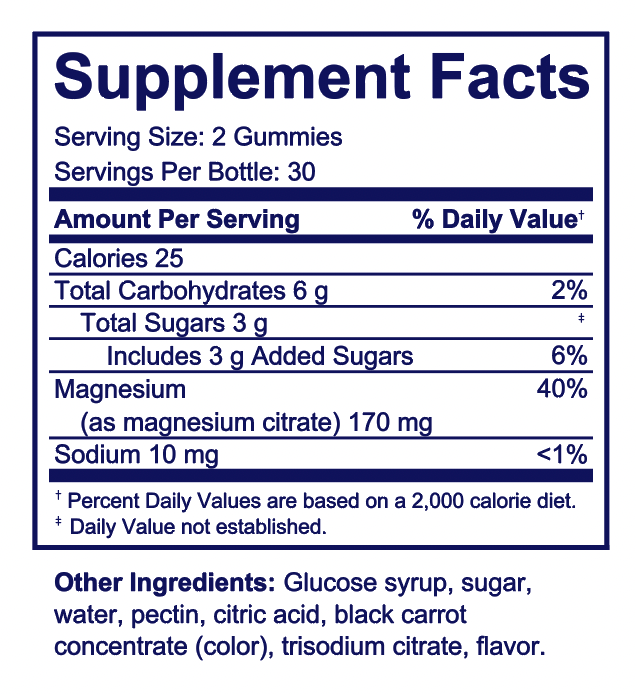 Magnesium 170mg Gummy