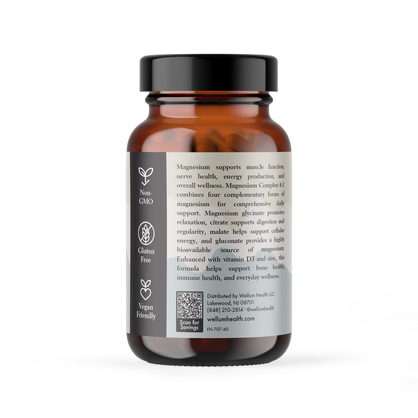 Magnesium Complex 4:1 60ct Capsules