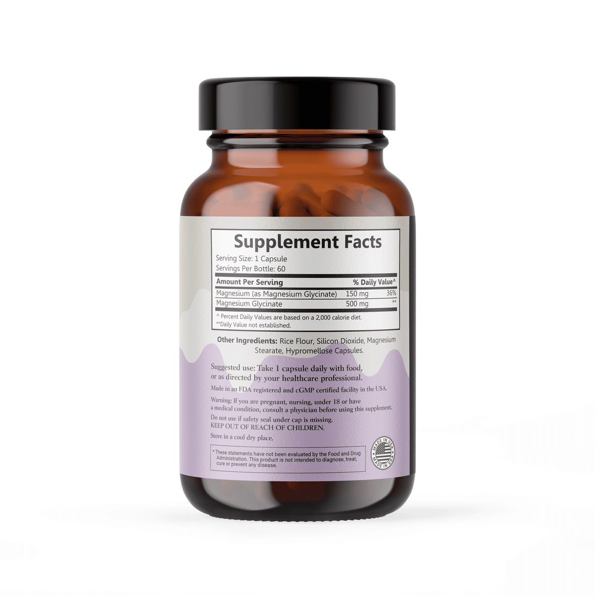 magnesium glycinate supplement facts