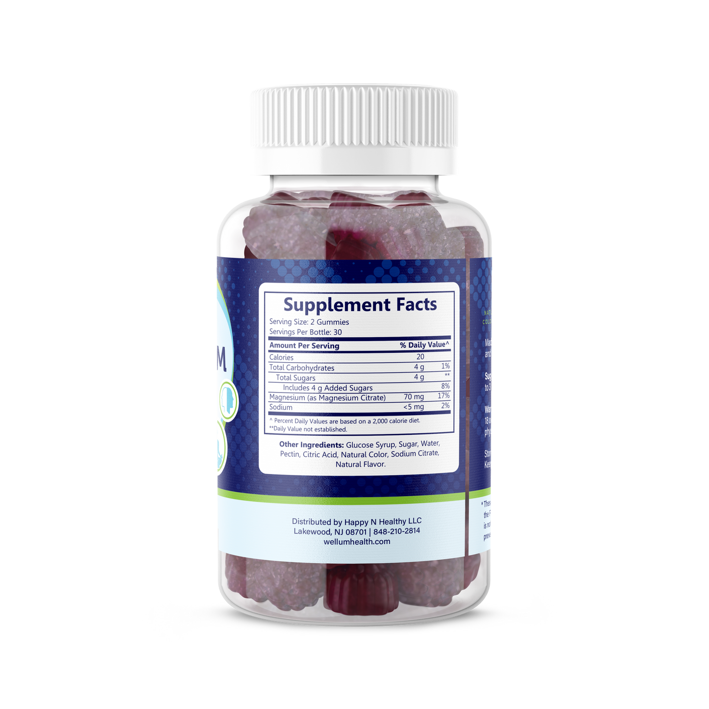 Magnesium Raspberry 60ct Gummies