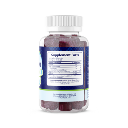 Magnesium Raspberry 60ct Gummies