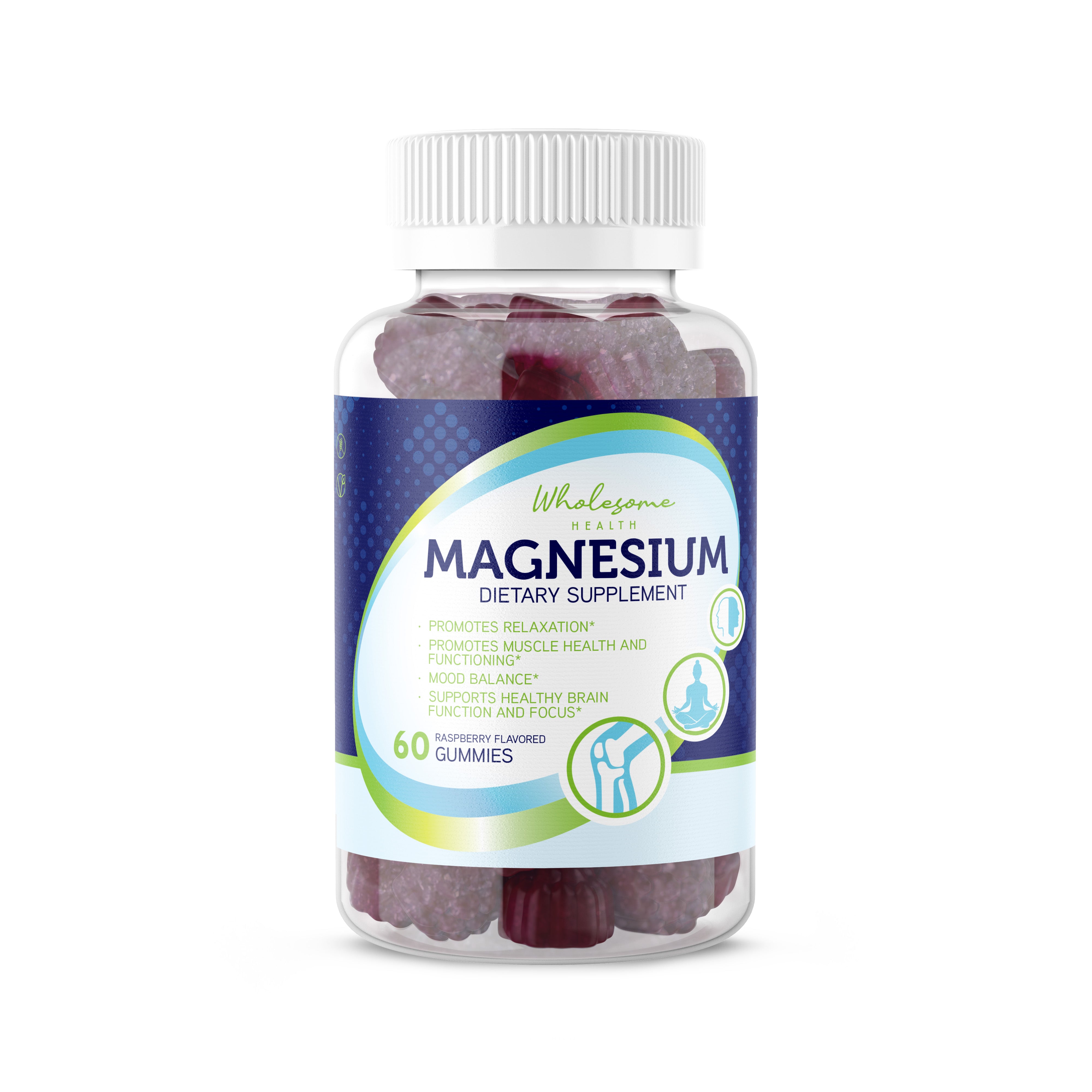Magnesium Raspberry 60ct Gummies – Wellum Health
