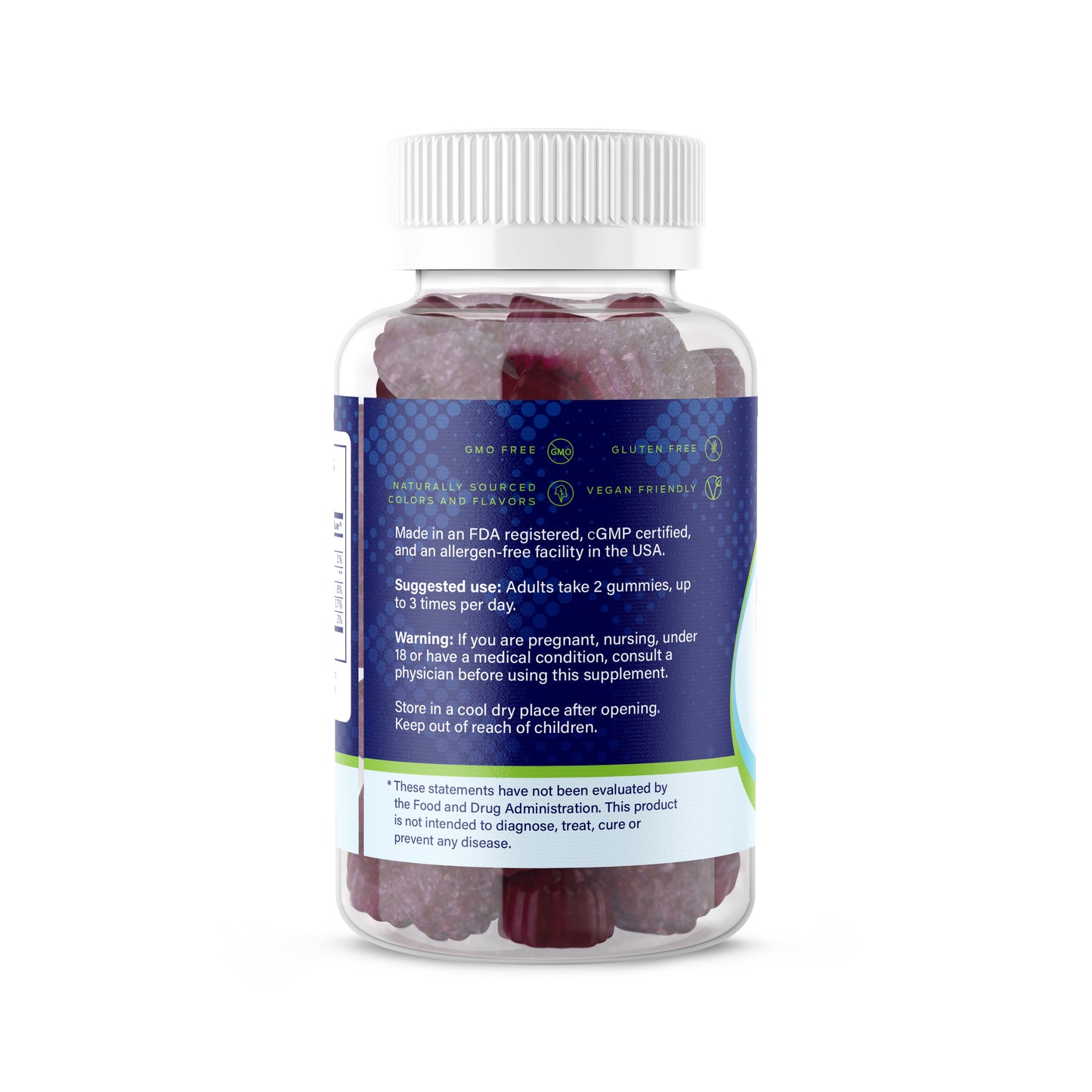 Magnesium Raspberry 60ct Gummies