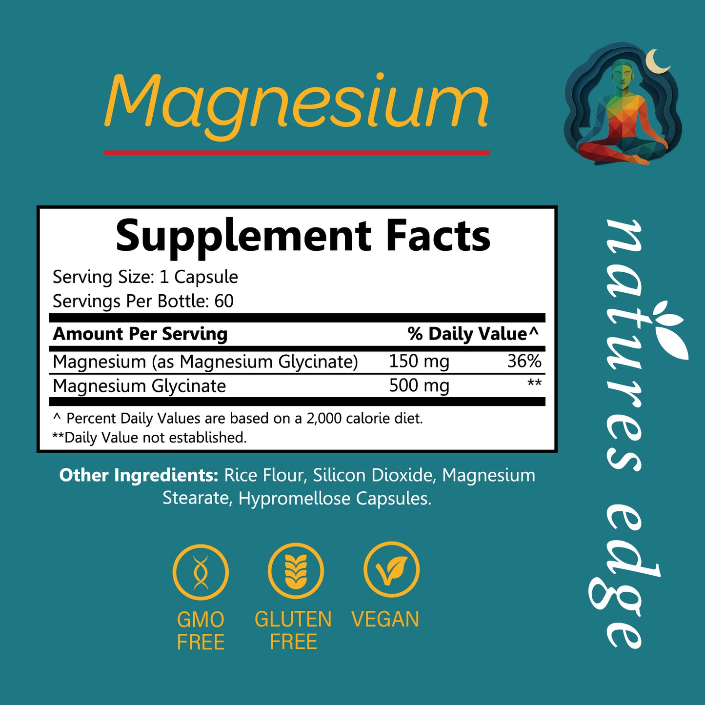 nature edge magnesium supplement facts