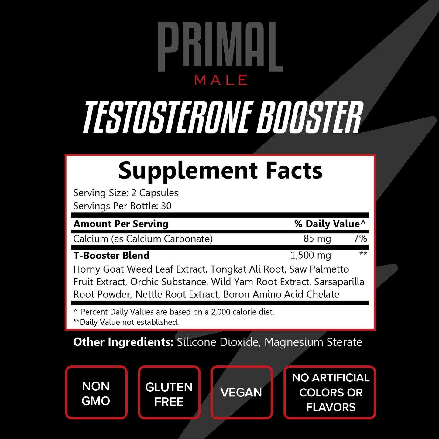 Primal Male - Testosterone Booster 60ct Capsules
