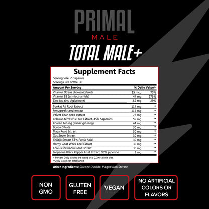Primal Male - Total Multivitamin 60ct Capsules