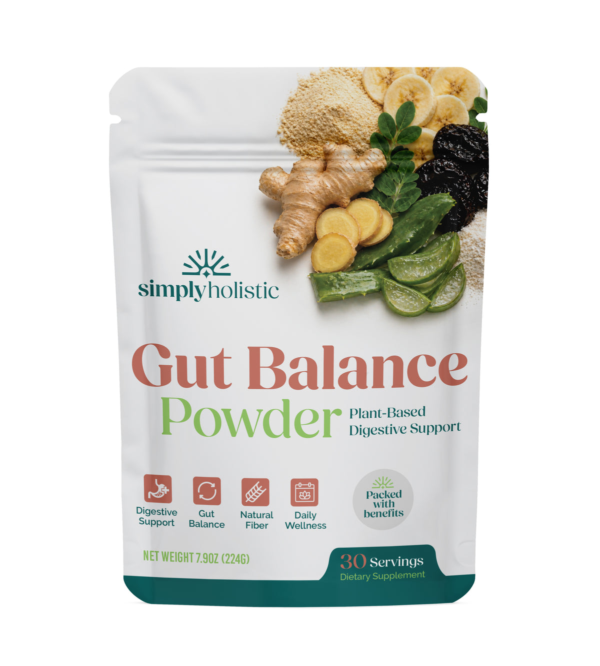 Simply Holistic Gut Balance Powder Pouch