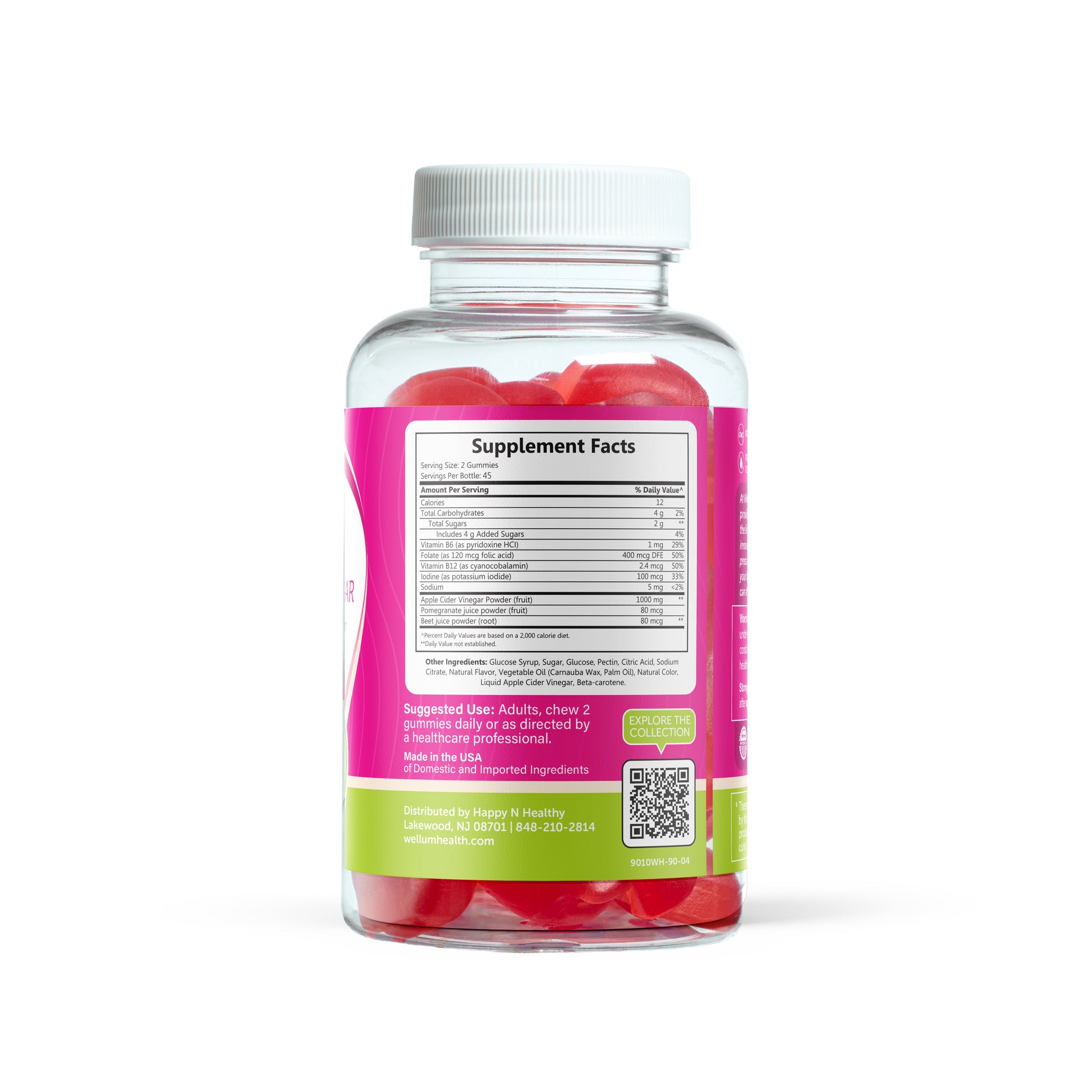 whole health apple cider vinegar supplement facts
