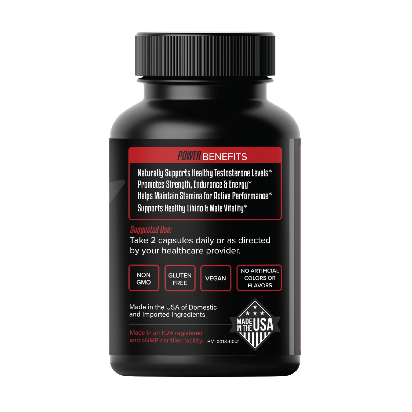 Primal Male - Testosterone Booster 60ct Capsules