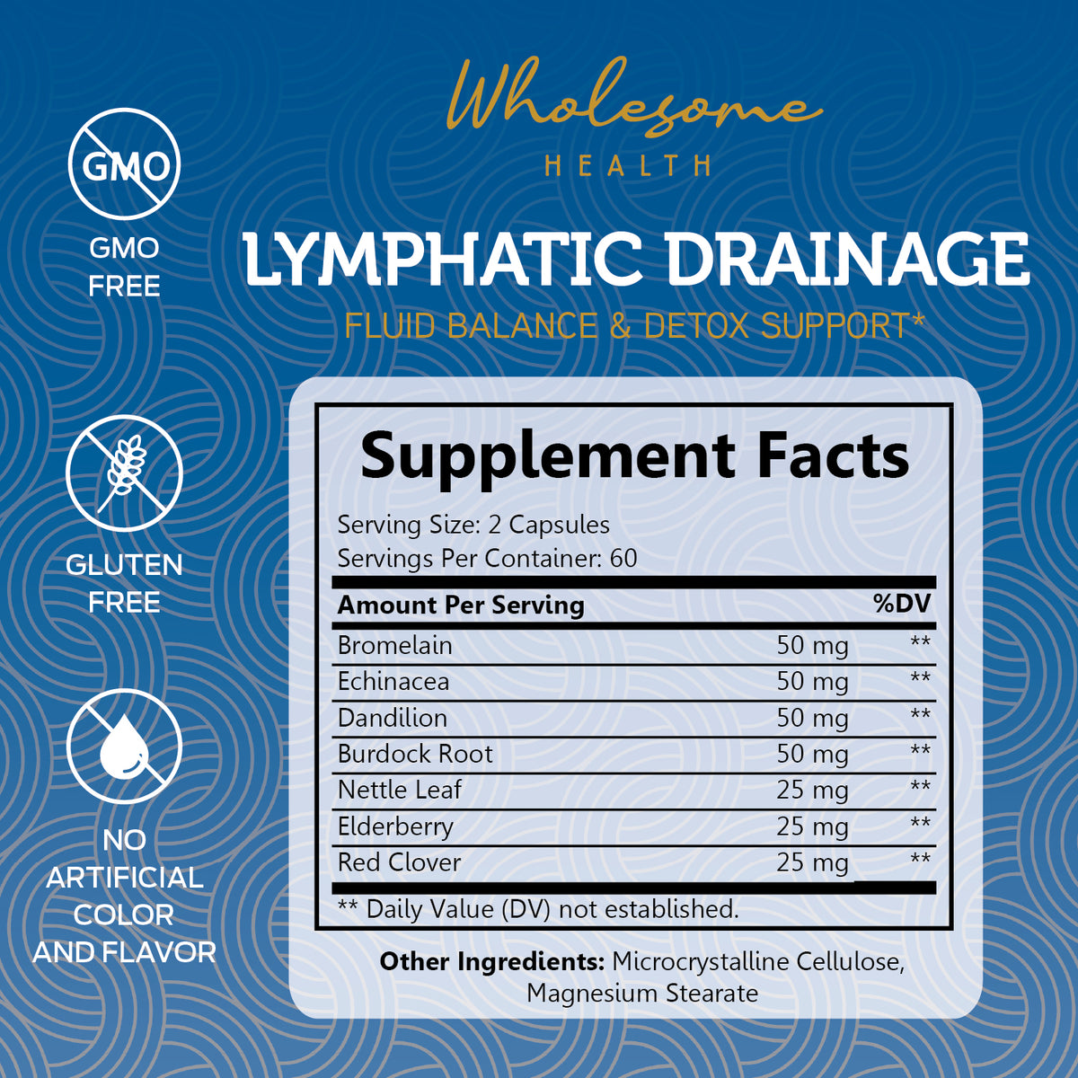 wholesome health lymphatic drainage capsules