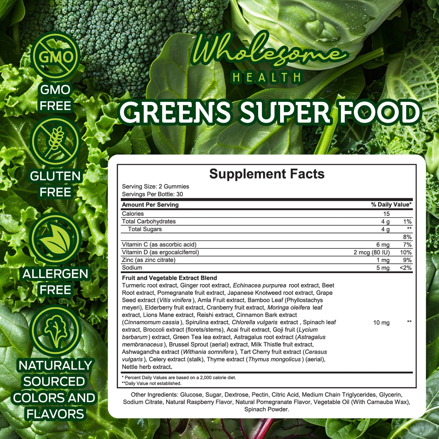 Greens Super Food 60ct Gummies