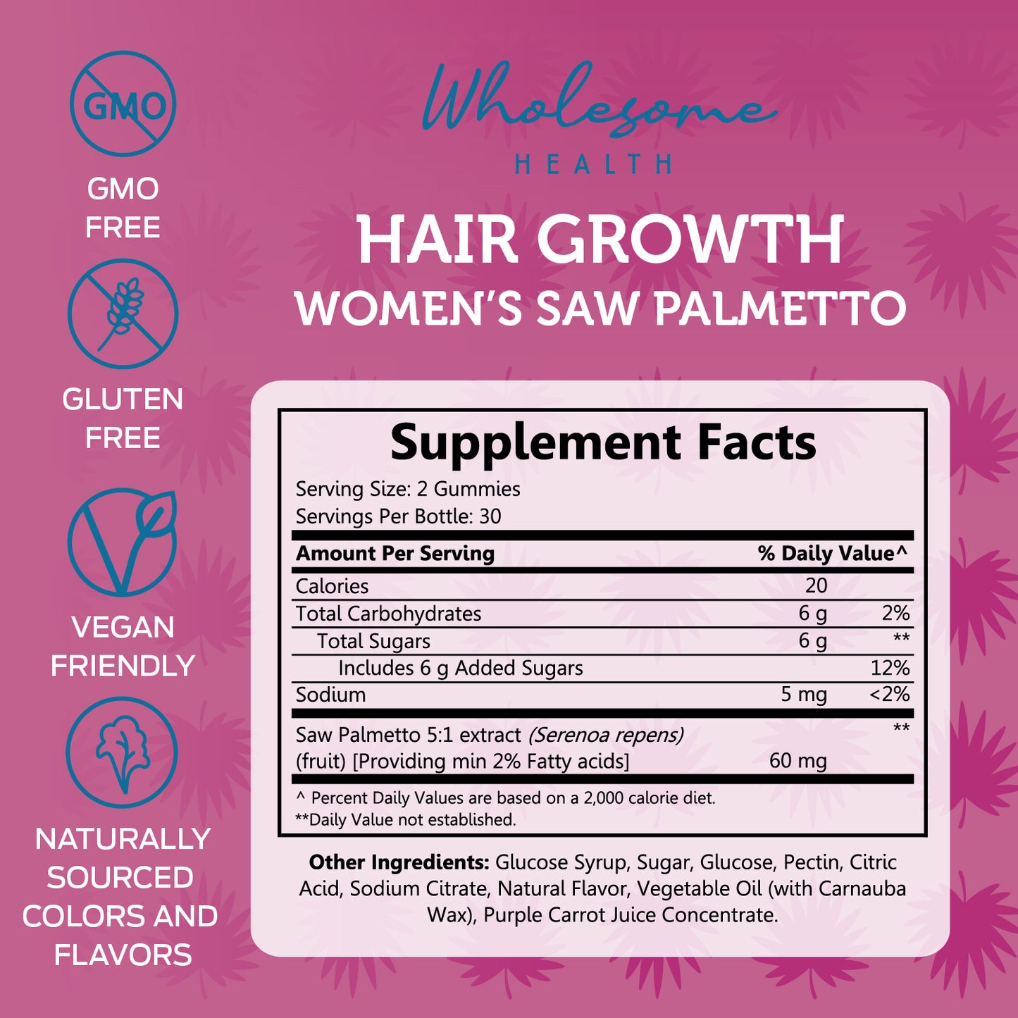 Hair Growth 60ct Gummies